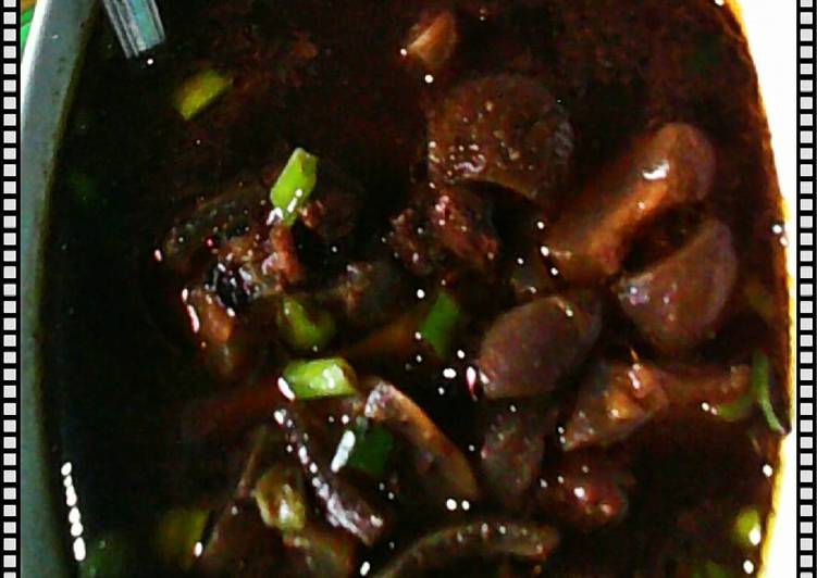 resep Rawon daging+kulit sapi.yummy??