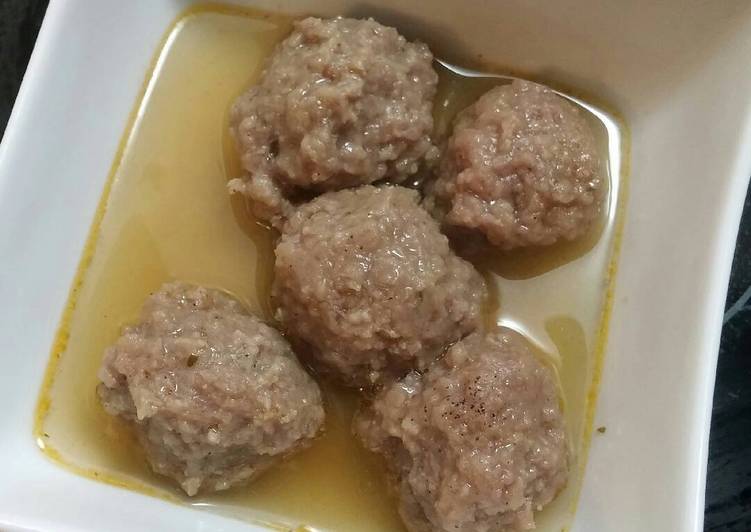 gambar untuk resep makanan Bakso Sapi Kuah Kare Bening