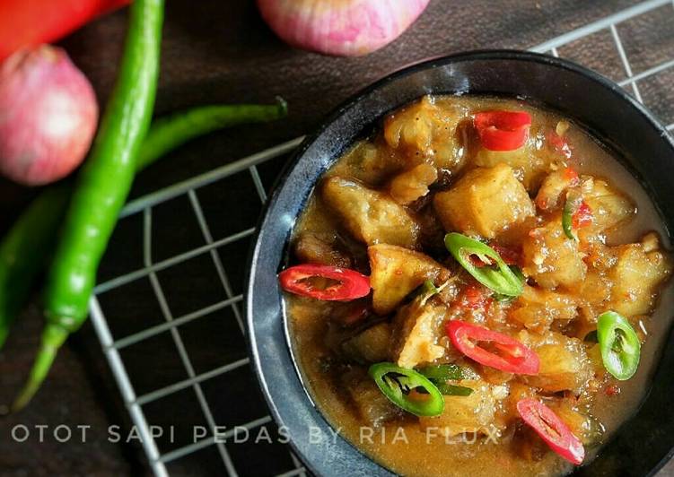 resep Oseng Otot Sapi Pedas