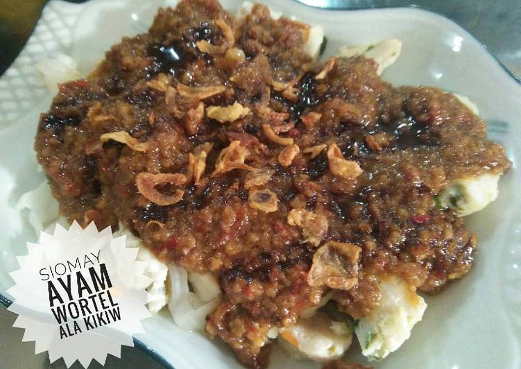 cara membuat Siomay Ayam Wortel Ala Kikiw