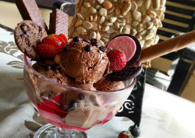 Resep Choco ice cream Kiriman dari Little Kitchen