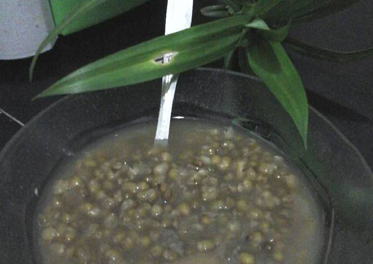 gambar untuk cara membuat bubur kacang hijau