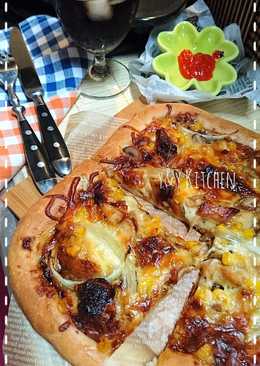 Teriyaki chicken pizza