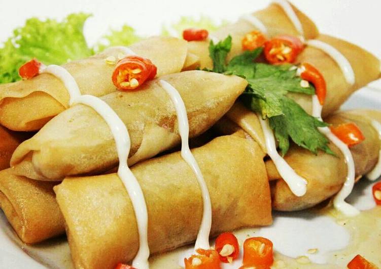 Resep Lumpia Jamur Saos Nanas yummyy Kiriman dari Amelia Suryani Latief