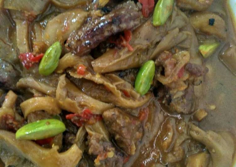 resep lengkap untuk Kambing jamur bakar masak