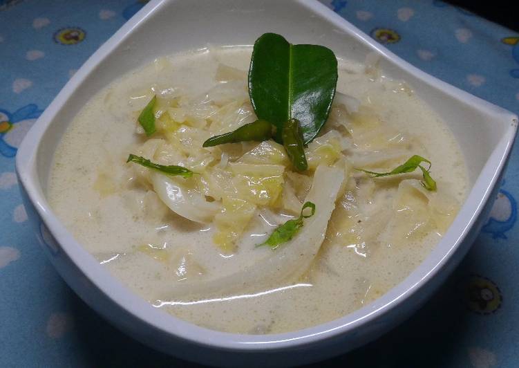 gambar untuk resep makanan Kol sayur santan putih praktis, murah, sedap so nyummmyy..