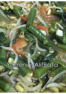 Sayur Kacang panjang+toge+kangkung