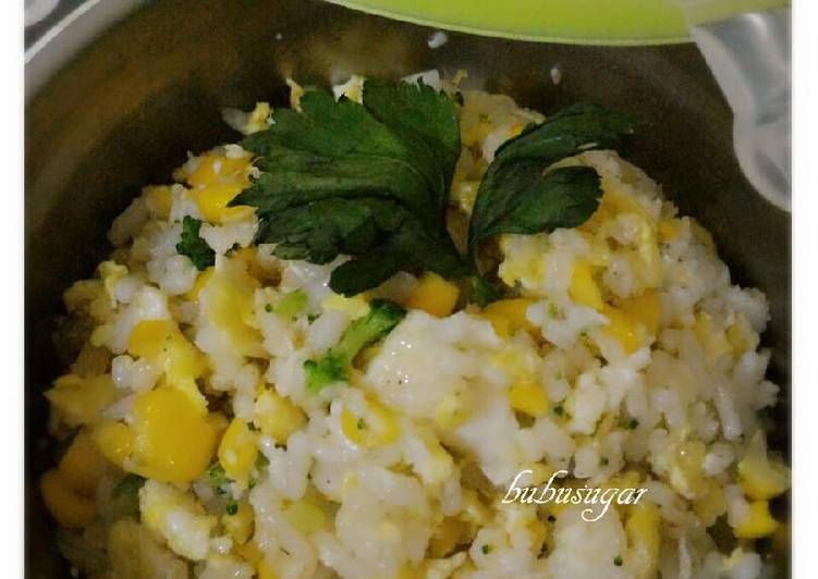 gambar untuk resep makanan Nasi Gurih Jagung Mozzarella. (MPASI - 1y+)