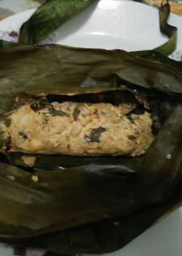 Pepes tahu jamur pedas