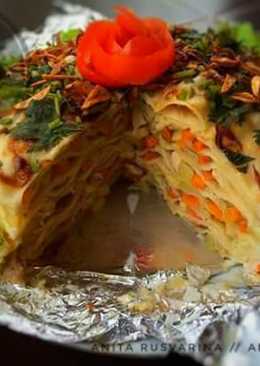 Ipau/Pizza Tumpuk Banjar Tanpa Vla Santan ala Anita