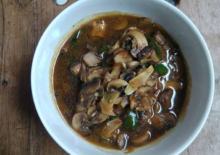 gambar untuk resep makanan Tumis jamur kancing saos tiram
