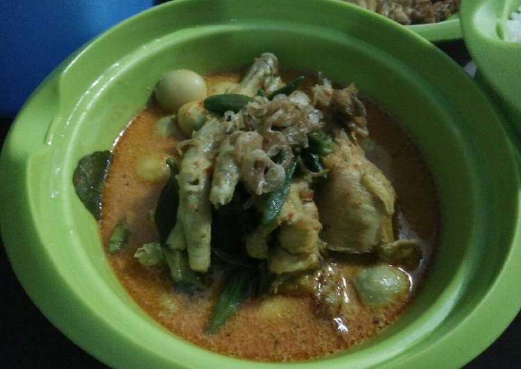 Resep Kare ayam ceker telur puyuh. By Rana Qyqy