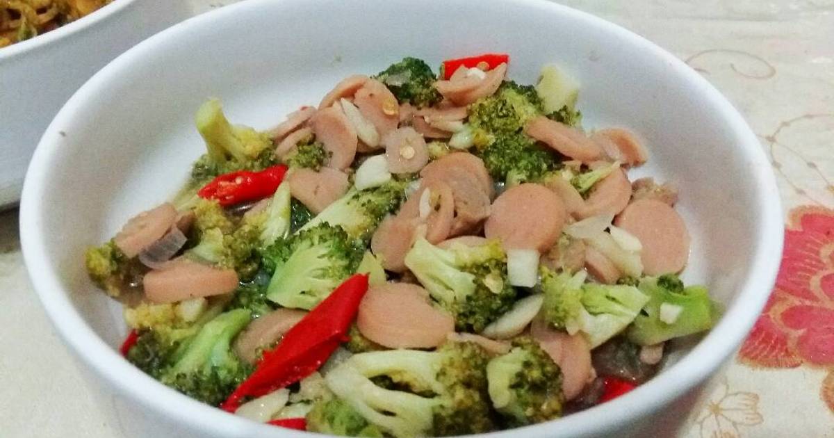 Resep Tumis Brokoli Sosis Bakso oleh pritasari Cookpad