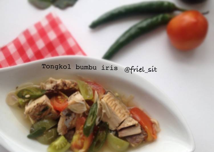 resep Tongkol pedes dan seger dg bumbu iris