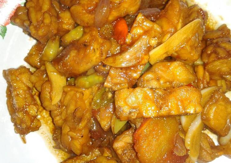 resep makanan Tempe kecap simple