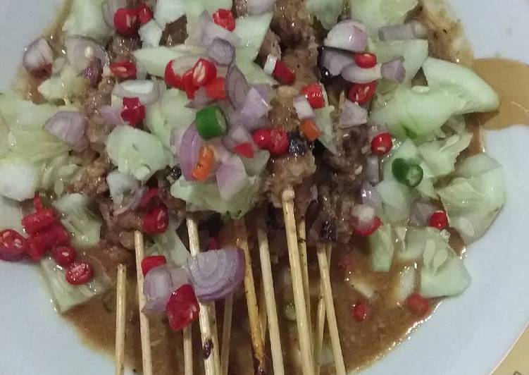 resep lengkap untuk Sate kacang penuh warna#kitaberbagi