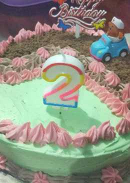 Cake ultah coklat lembut