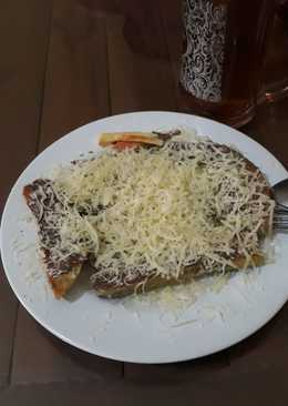 Pisang bakar keju Susu Coklat