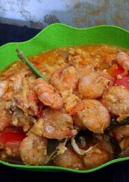 Udang saos padang pedas