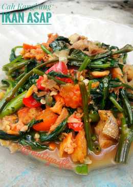 Cah Kangkung + Ikan Asap