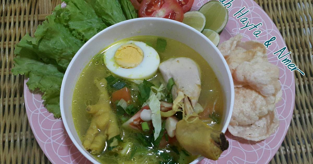 Resep Soto Ayam + Ceker ala Emma Saturdayana