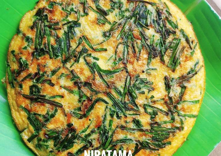 Niratama / Telur Dadar Kucai foto resep utama