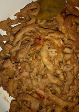 Tumis usus ayam kecap