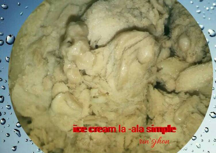 Resep Ice cream la _ala simple ?????? By Rins Jhon