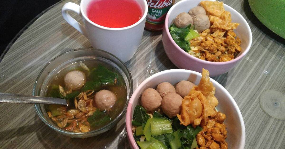 Resep Mie ayam baso enakkk! ala mamania (DapurMamania)