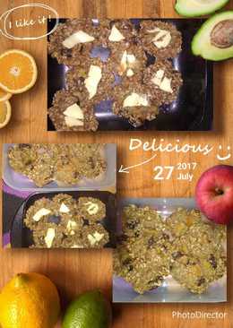 Kue kering quaker oats pisang teflon