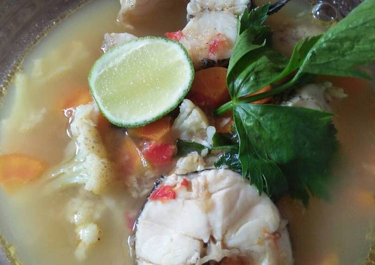 bahan dan cara membuat Soup ikan betutu/gabus