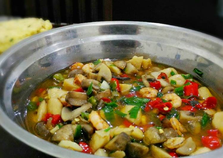 resep masakan Tumis Jamur Udang