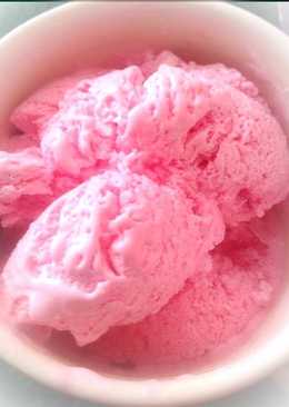 Es krim strawbery homemade