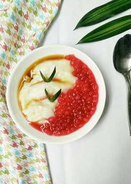 Bubur sumsum dan sagu mutiara kuah jahe