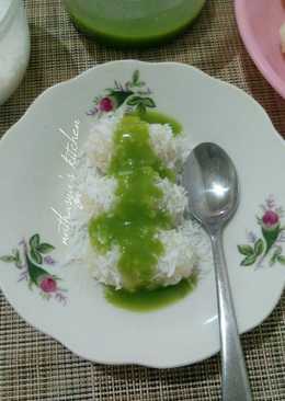 Ketan Kukus Saus Pandan