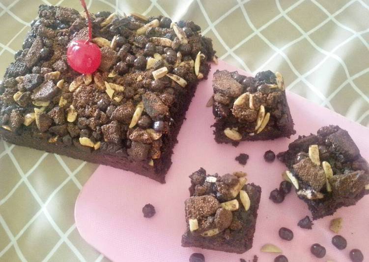 Resep Brownies Pisang Legit Topping Crumble