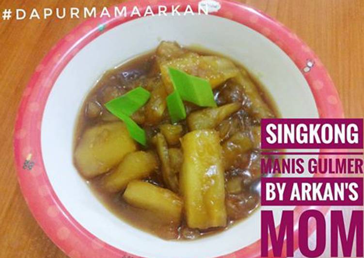 resep makanan Singkong Rebus Gula Merah