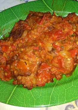 Dendeng batoko (dendeng balado basah) #kitaberbagi