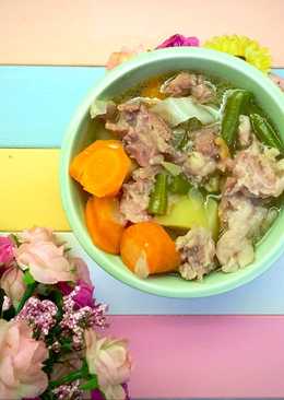 Sop tetelan daging gurih dan lezat