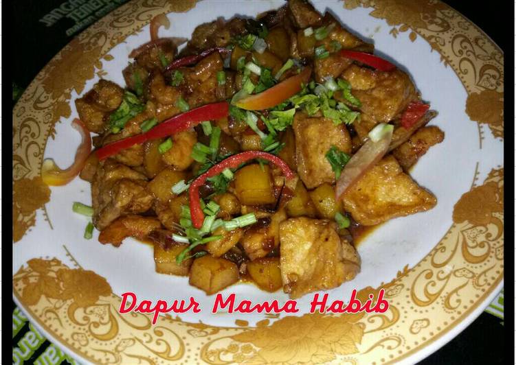 resep masakan Tahu Kentang Udang Tumis Kecap