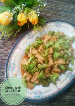 Brokoli tahu saus kecap