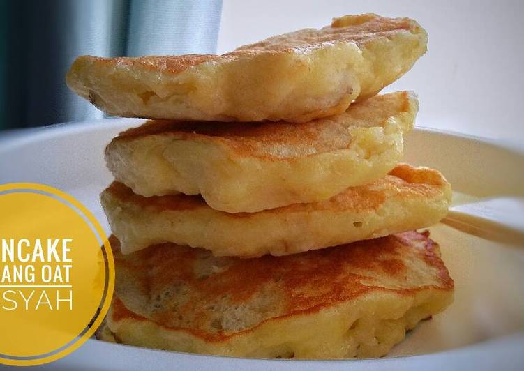 resep lengkap untuk Pancake Pisang Oat ~ Sarapan Super Simpel Untuk Anak ??