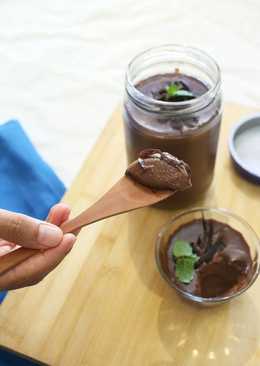 Choco Mousse Pudding dengan Jelly Mushroom