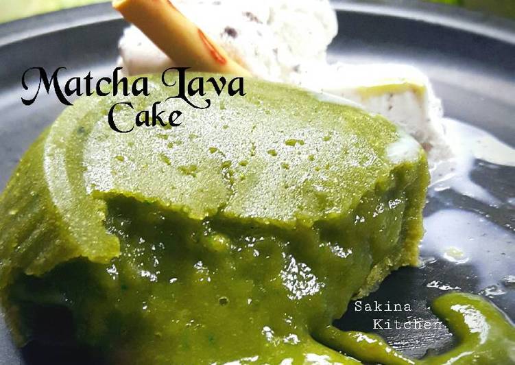 resep makanan Matcha Lava Cake