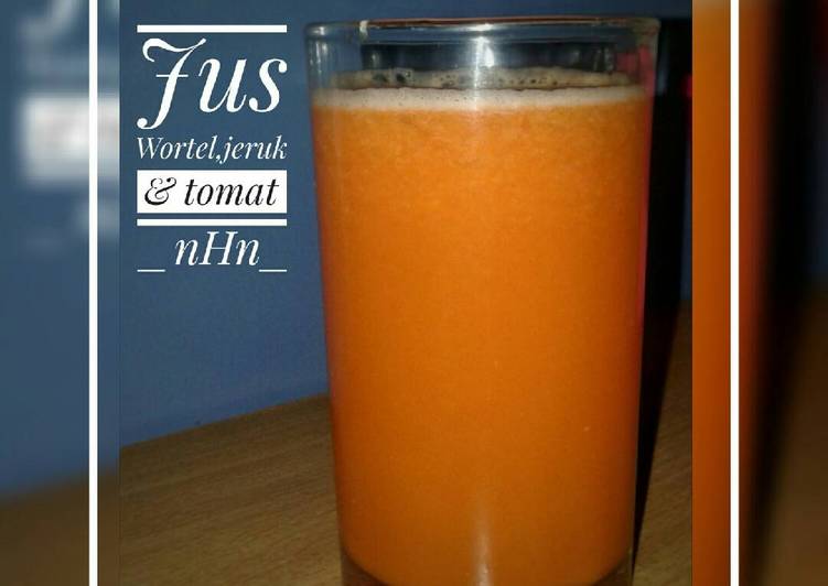 resep lengkap untuk Jus wortel tomat jeruk