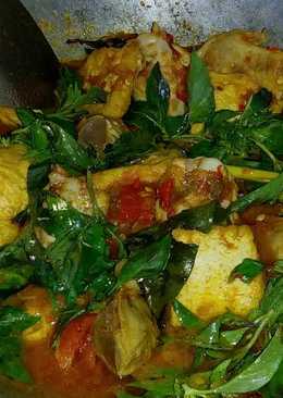 Ati ampela, ayam, tahu Rica-Rica