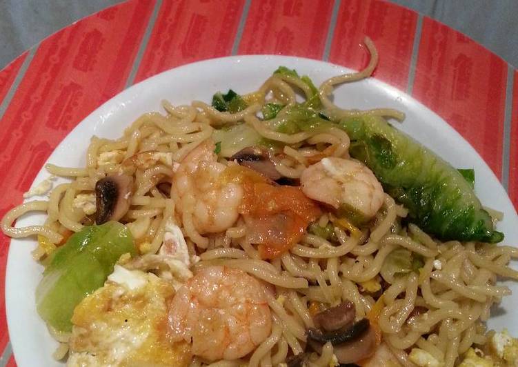 resep lengkap untuk No msg toddler meal - mie goreng asin gurih