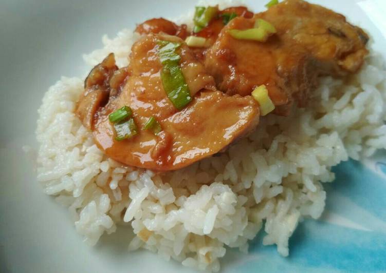 resep lengkap untuk Nasi Hainan Ayam Teriyaki