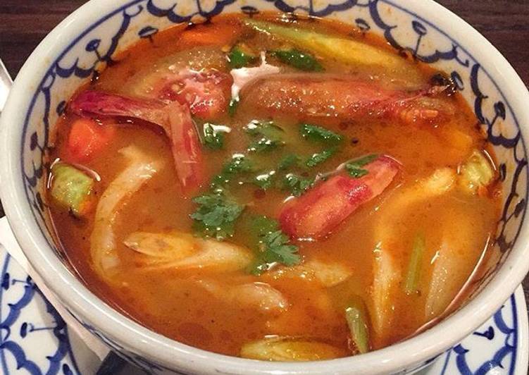 gambar untuk cara membuat Tom yum / tom yam