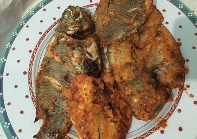 Resep Ikan nila panggang bumbu padang